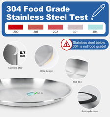 Supet SUS304 stainless steel bowls resist rust for safe meals.