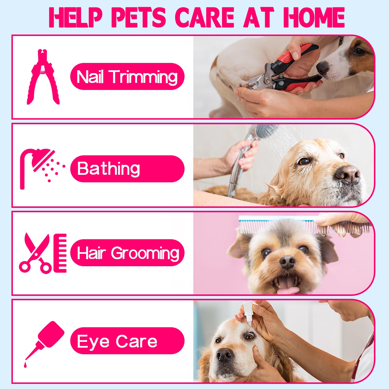 Supet dog grooming hammock adjustable buckle helps reduce movement.
