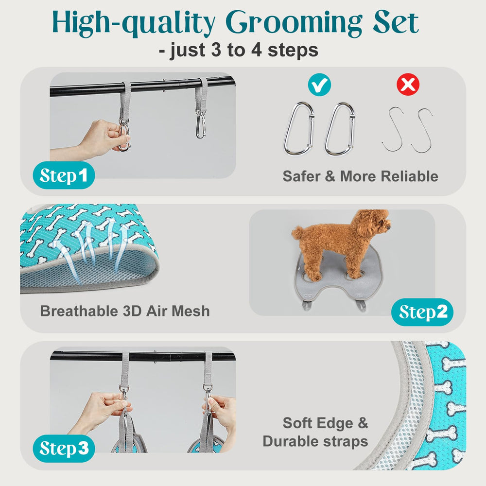 Supet washable design simplifies post-grooming cleanup and maintenance.