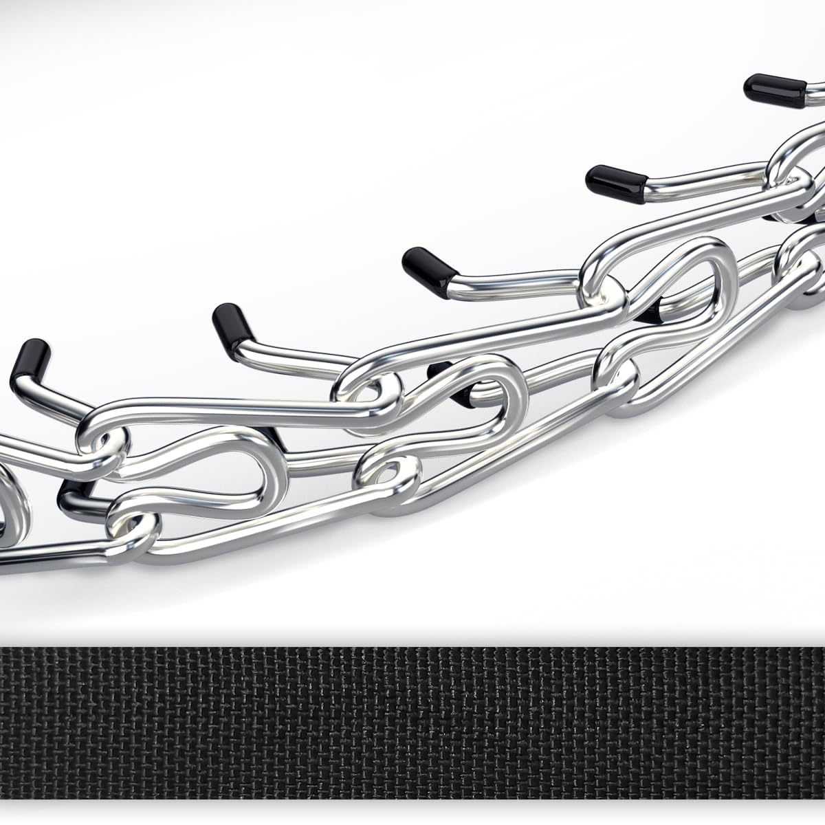 Supet package includes extra links for quick size adjustments as dogs grow.