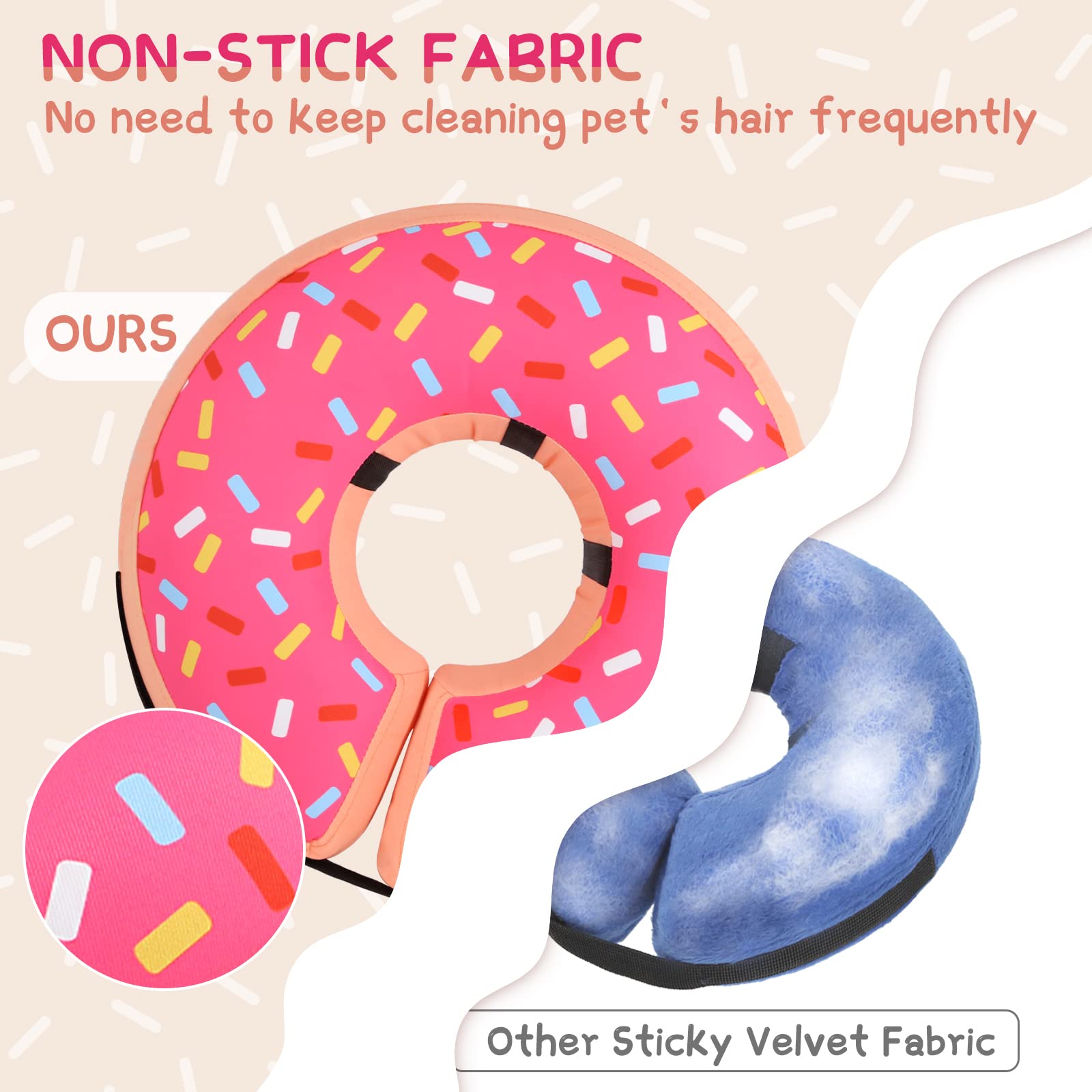 Supet donut collar inner air bag emphasizes neck support without restricting movement