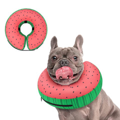 Supet inflatable dog cone collar inner view shows neck protection with clear visibility.