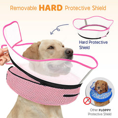 Supet inflatable cone showing soft, comfortable recovery support