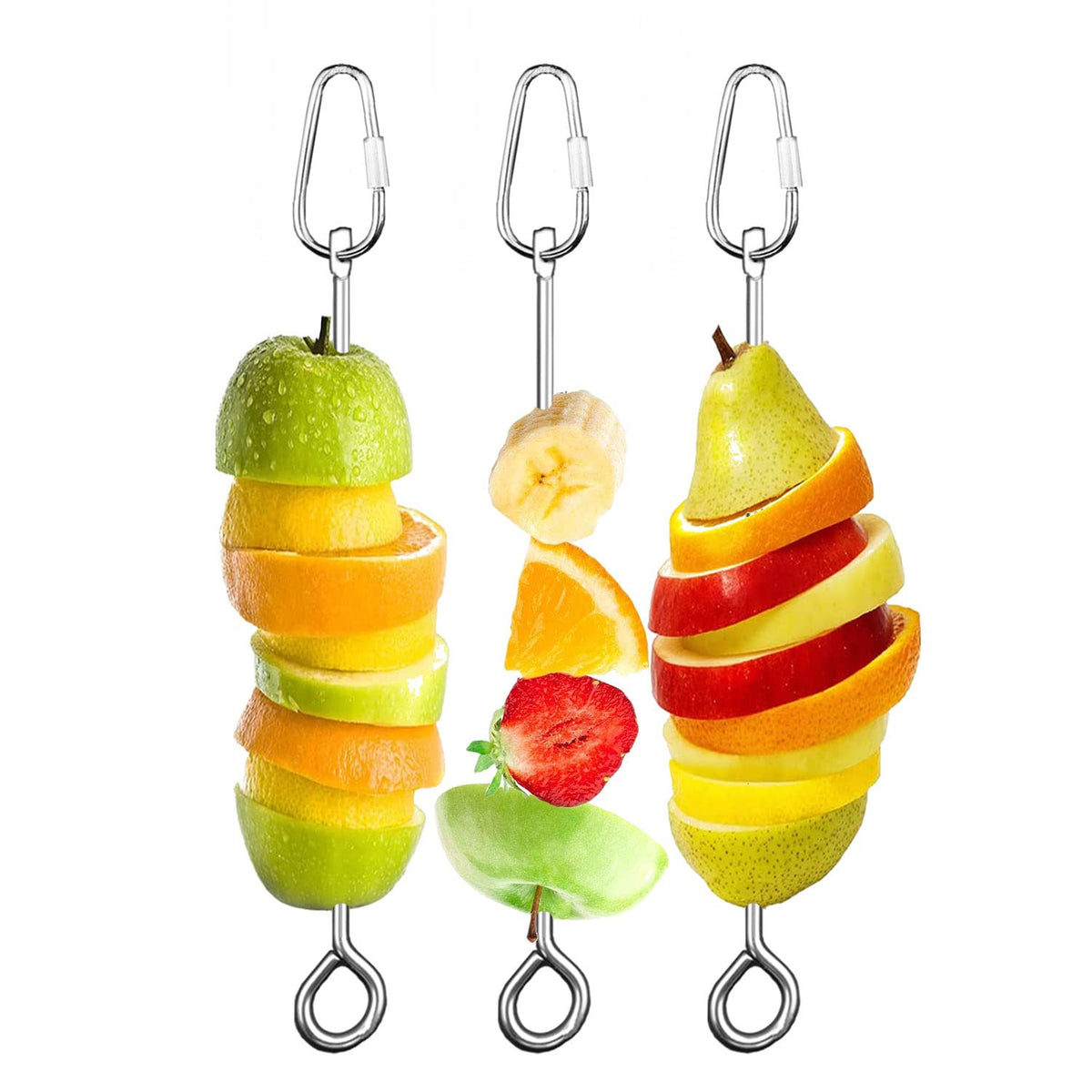 Suplklz bird cage food holder skewers assembly foraging toy enrichment