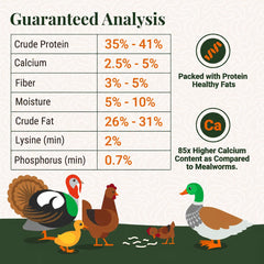 Supreme Grubs probiotic-rich bird-treat image; may support gut balance in flocks