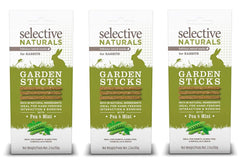 Supreme Petfoods Garden Sticks: bonding moment during hand-feeding with pea and mint for rabbits.
