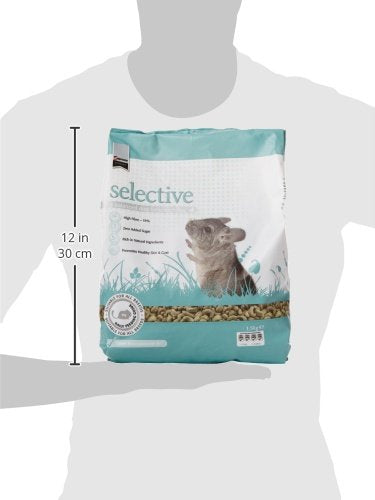 Supreme Petfoods Science Selective chinchilla bowl serving image indicating balanced daily meals