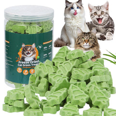 SuPruida cat grass packaging highlights crisp freeze-dried treats as rewarding indoor-cat snacks.