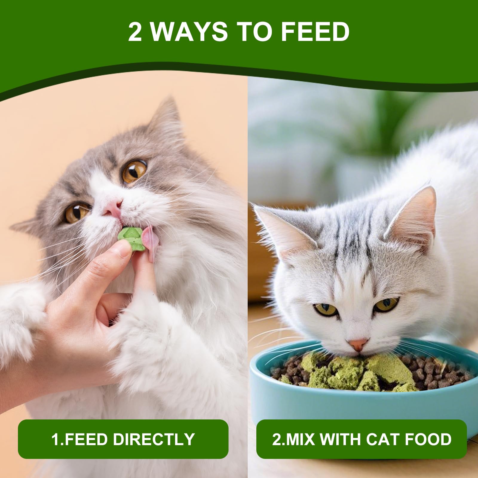 SuPruida cat grass treats for training and daily enrichment.