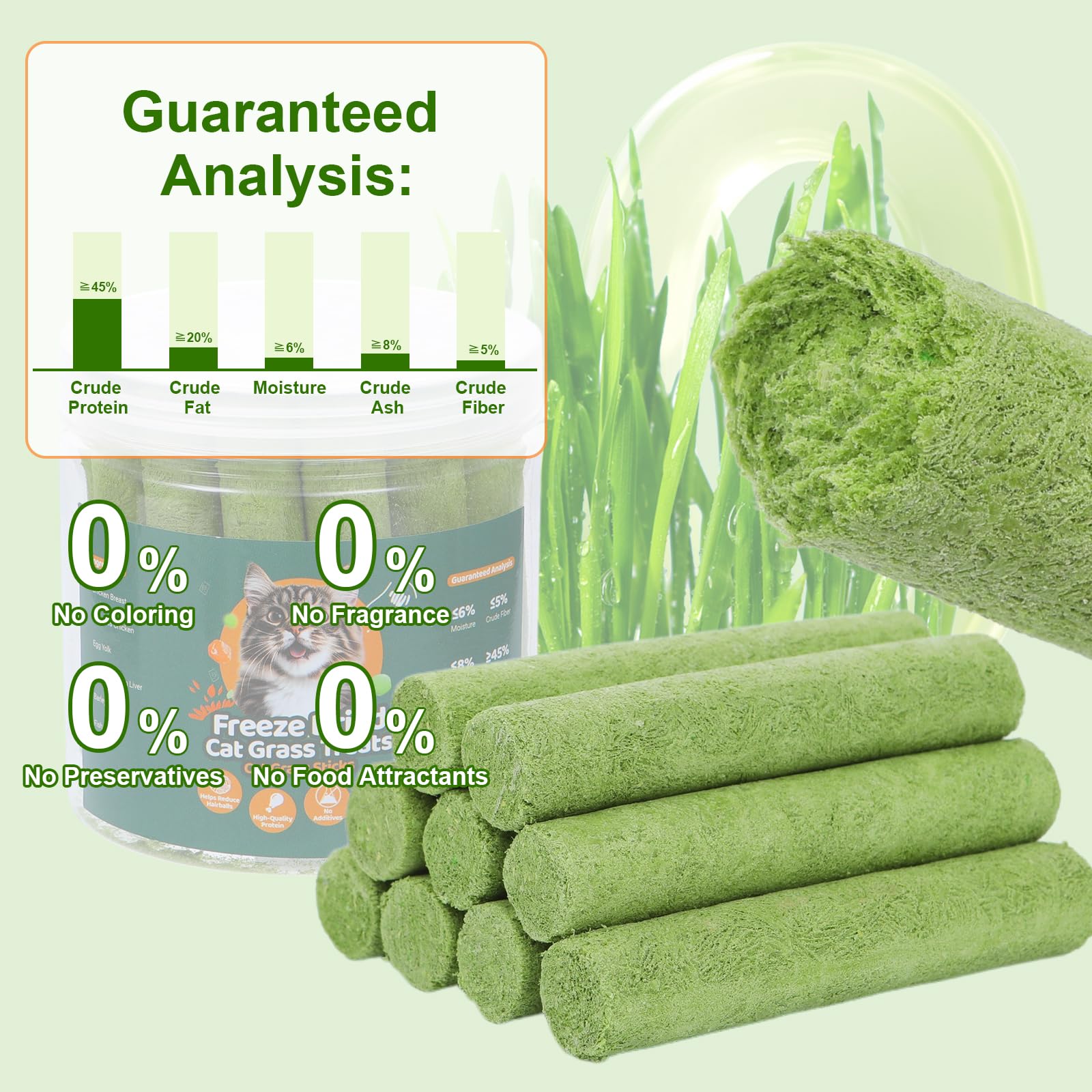 SuPruida cat grass helps hairball cleaning and digestion support