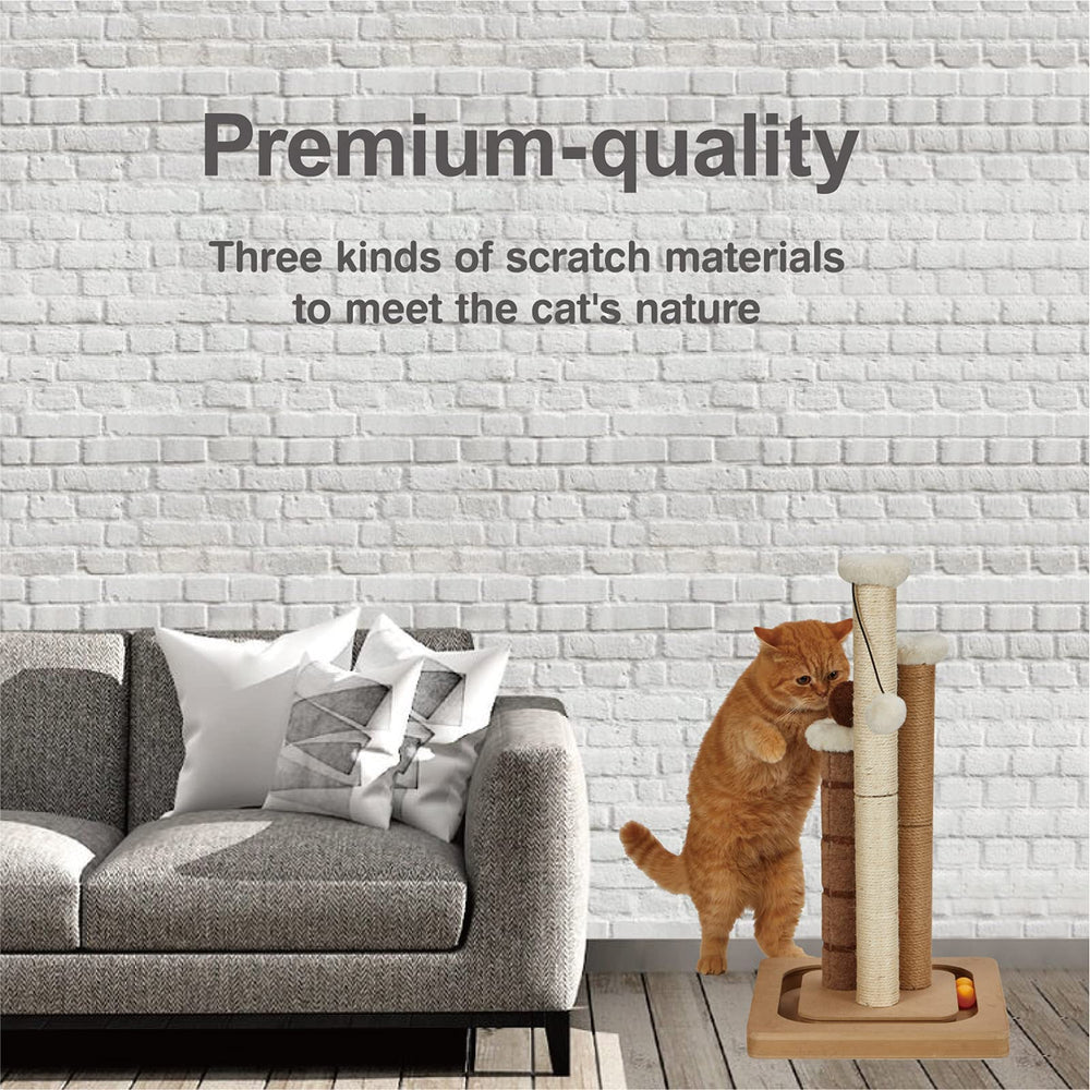 SUPSOFT sturdy MDF base delivers durable stability during active scratching sessions.