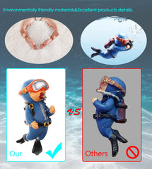 SUPTEC diver with fishing line helps adjust position in your tank