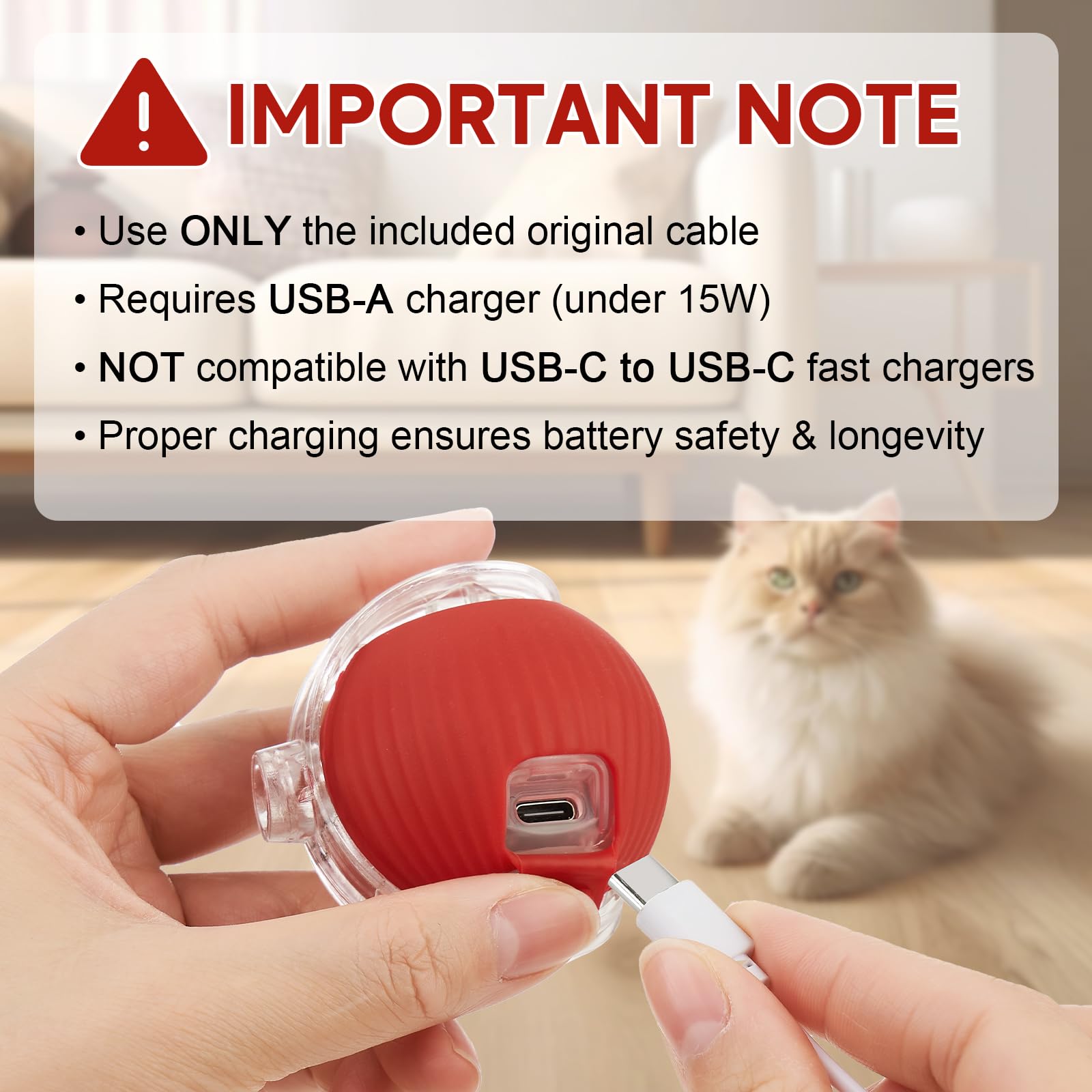 SUPVOL toy blue mode active for energetic dogs and cats