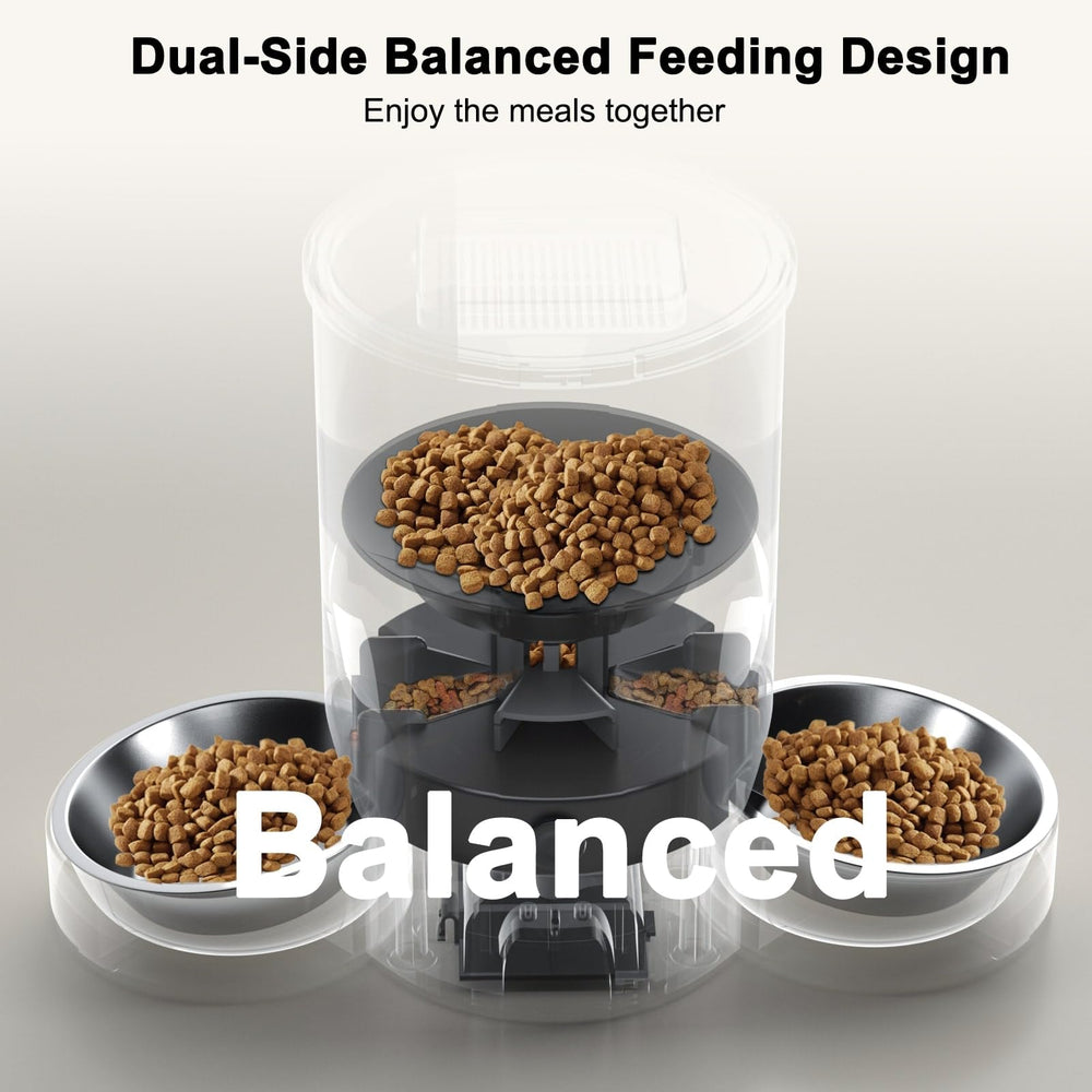 Surdy desiccant moisture seal keeps dry food fresh between feedings.