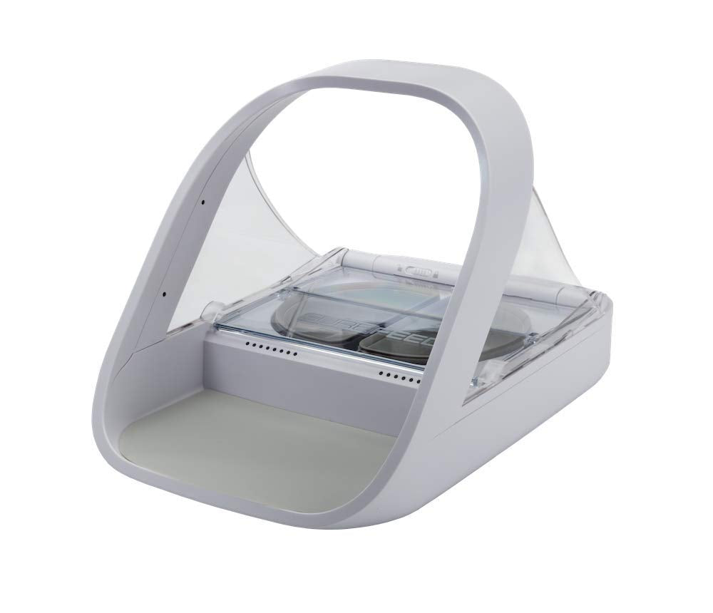 SureFeed microchip collar tag ensures only registered pets access meals.