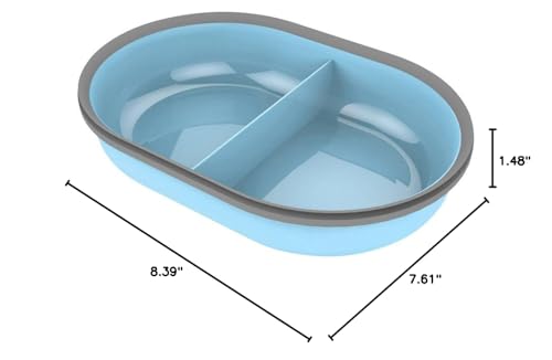 SureFlap Split Bowl Blue's integrated seal helps keep food fresher between meals