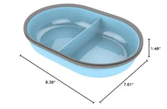 SureFlap Split Bowl Blue's integrated seal helps keep food fresher between meals