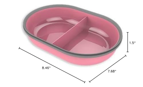 SureFlap Split Bowl Pink with color-coded feeding for multi-pet households.