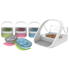 SureFlap Split Bowl Pink close-up of neoprene seal preserving freshness.