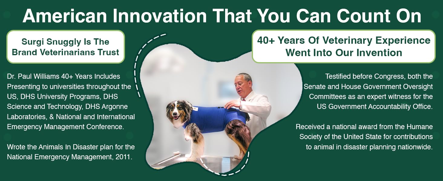 SurgiSnuggly seven-color options image showcases variety for every pup.