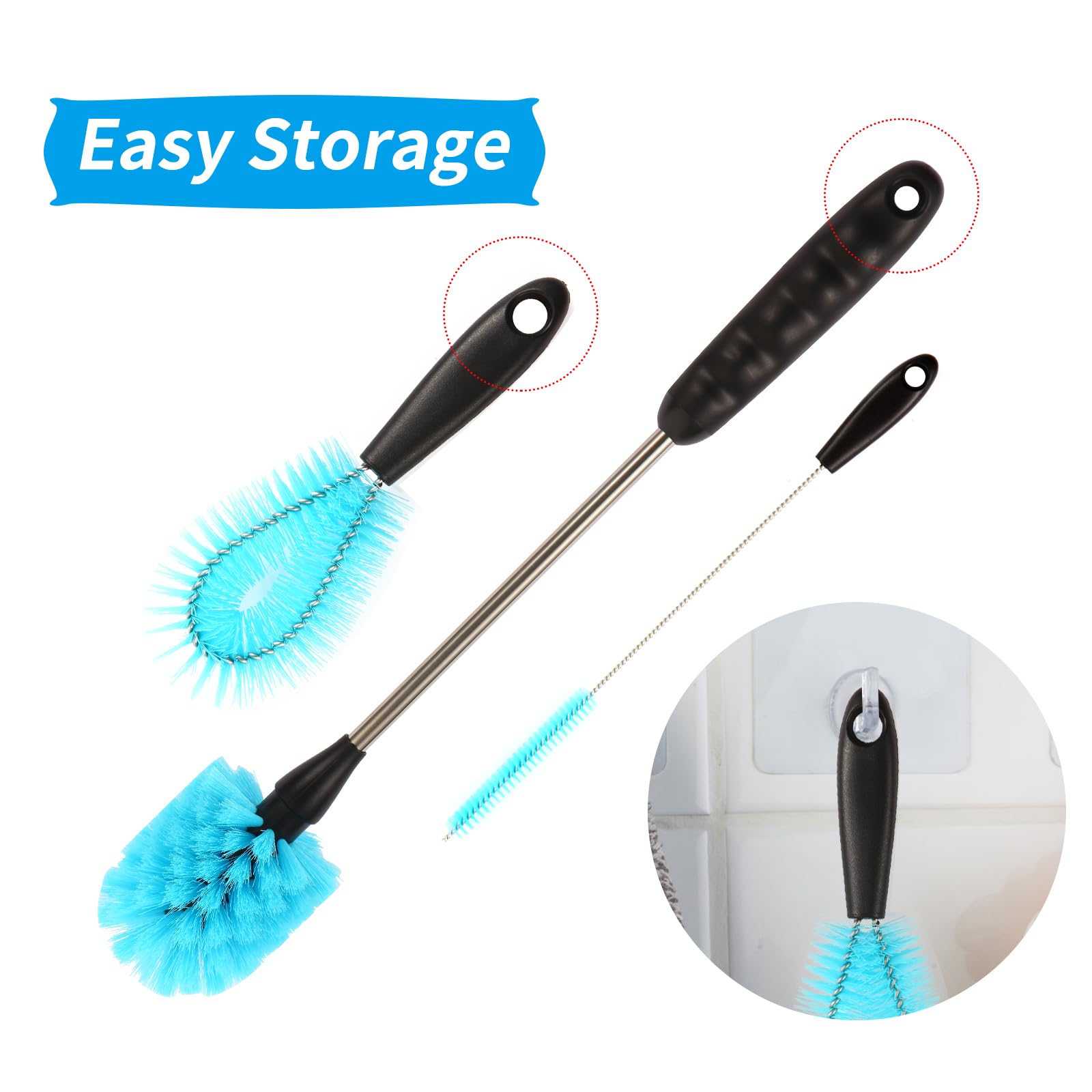 Suseg ergonomic handles provide comfortable grip during routine cleaning