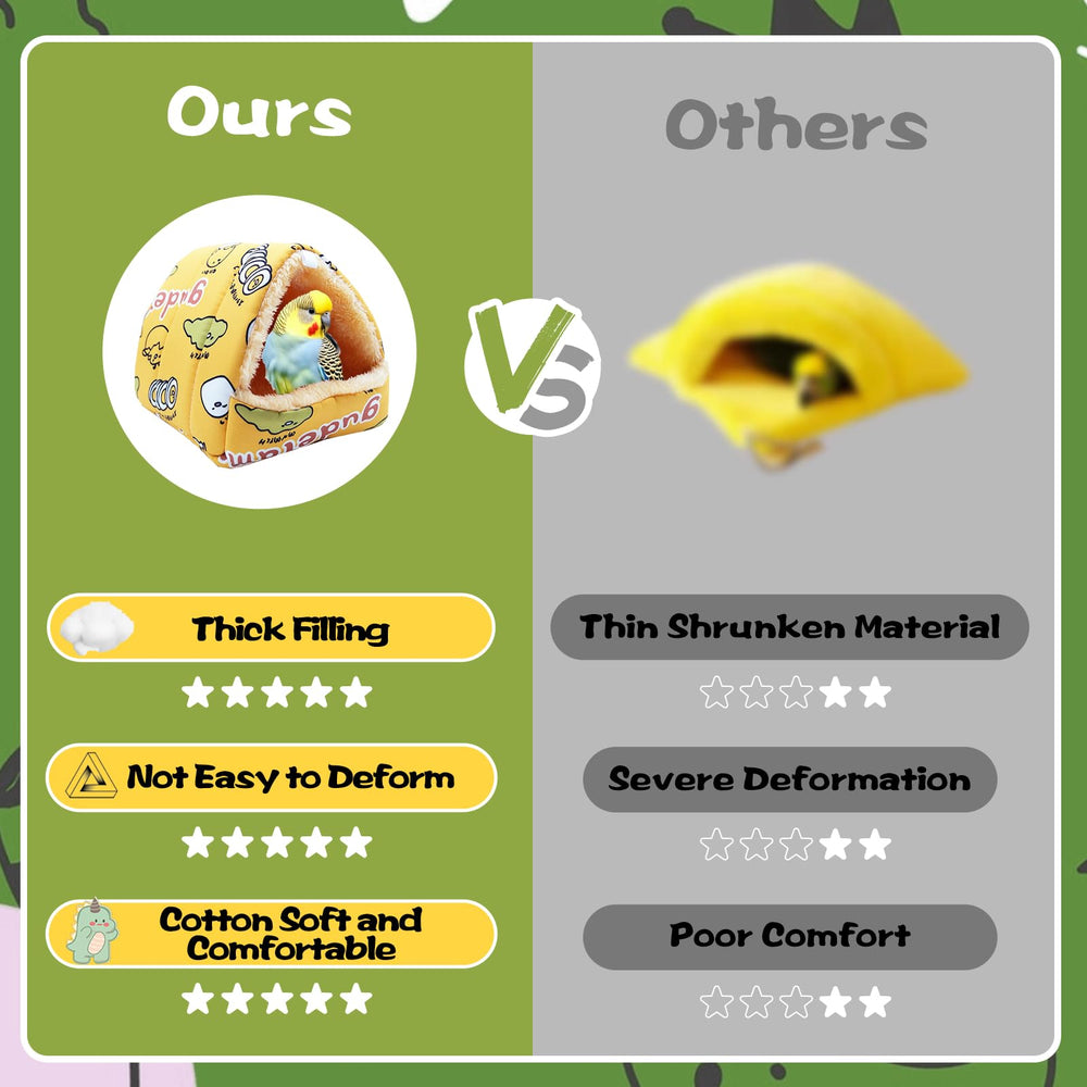 SUSOO bed design brightens cages while providing a safe hideaway for rest.