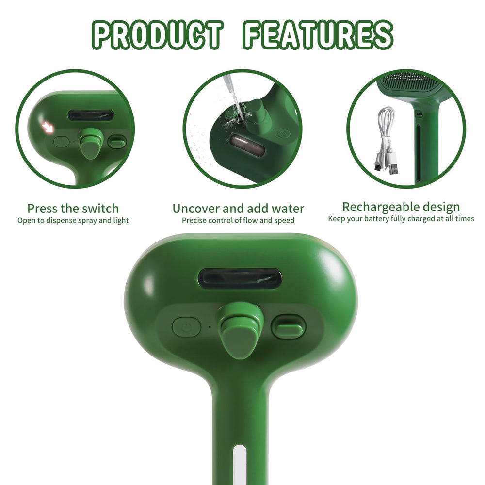 Susu & Wuwu built-in water tank enables gentle mist during brushing