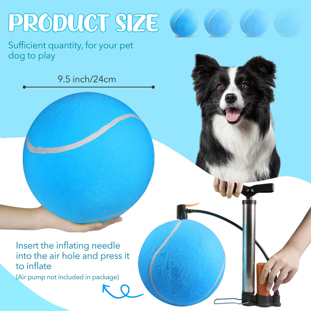 susu wuwu giant tennis ball for dogs yellow outdoor-play scenario boosts activity