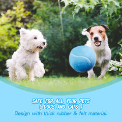 susu wuwu giant tennis ball for dogs yellow top view encourages outdoor exercise