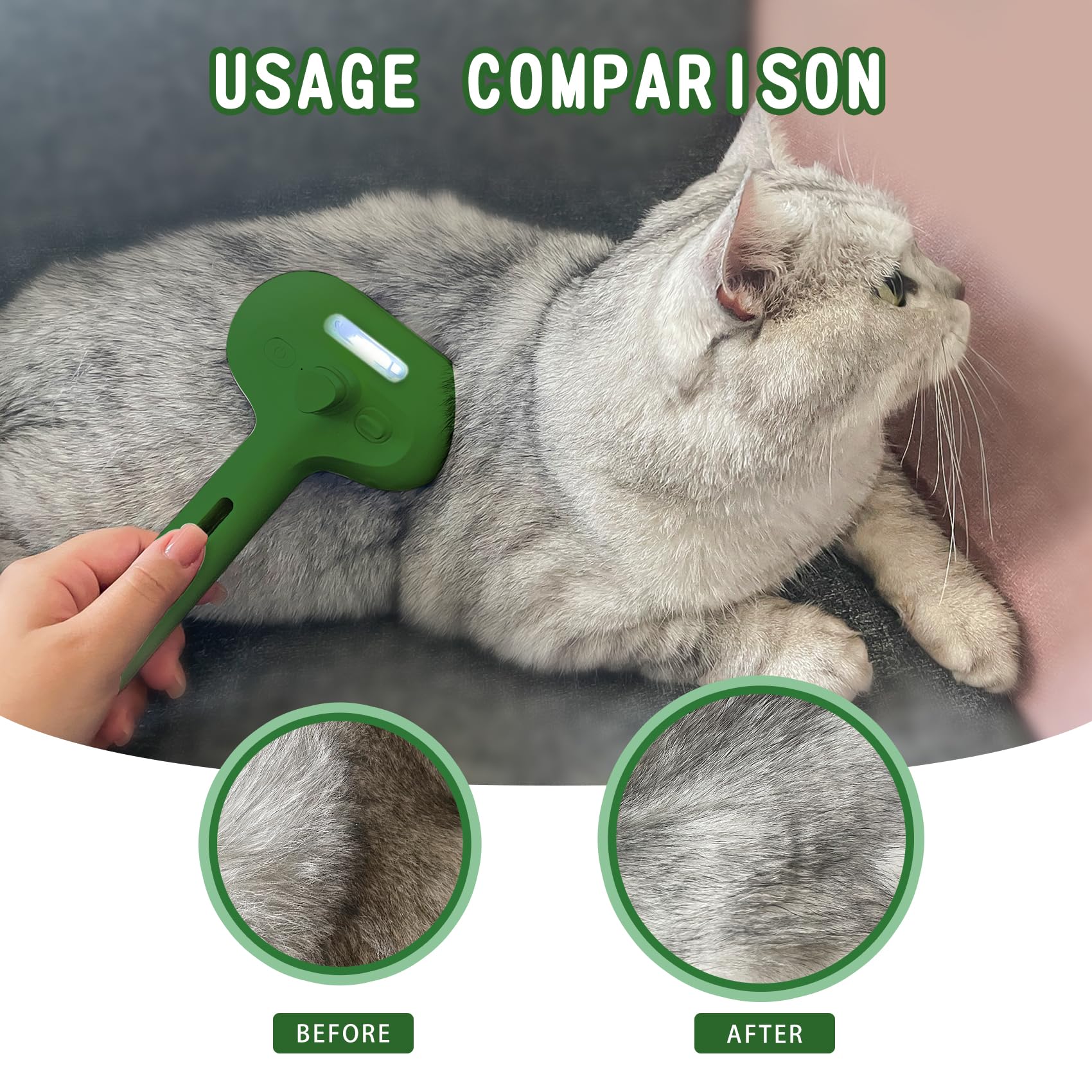 Susu & Wuwu soft bristles provide gentle grooming for pets