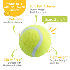 Susu & Wuwu squeaky ball closeup—non-toxic rubber for safe teething fun.