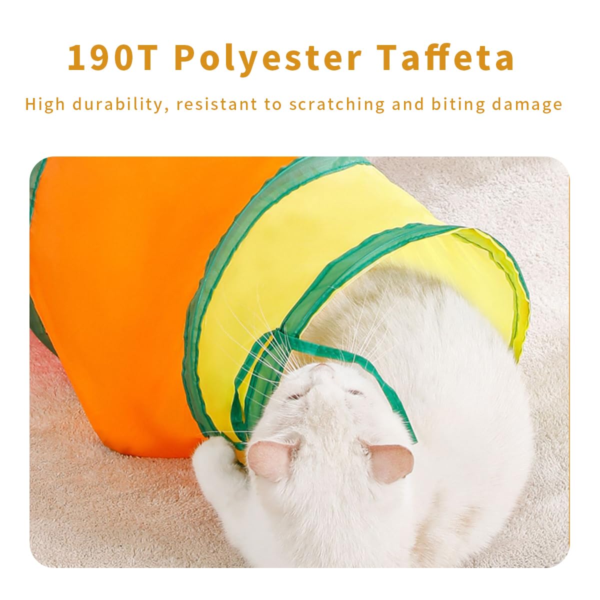 SUSWIM Cat Tunnel foldable design enables easy carry and compact storage.