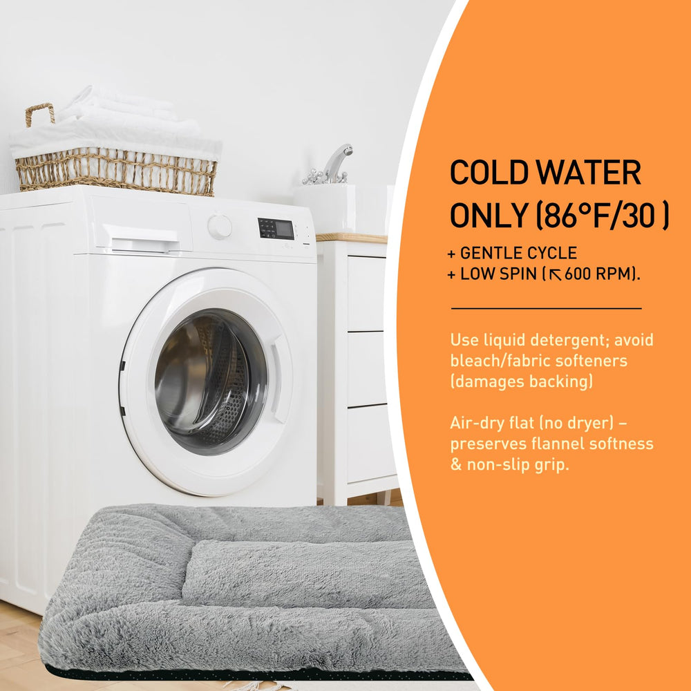 SUVAMJAM non-slip rubber backing keeps mat in place on floors