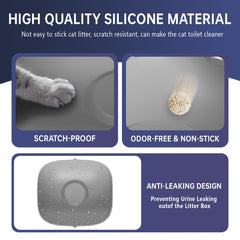 SUW silicone litter mat grey compatibility image confirms proper fit for B0001-B9999 automatic boxes.