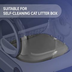 SUW silicone litter mat grey installation video aids quick setup and easy cleaning post-use.