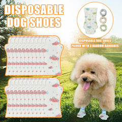 Suxgumoe adjustable self-adhesive bandage dogs boots with secure fit.