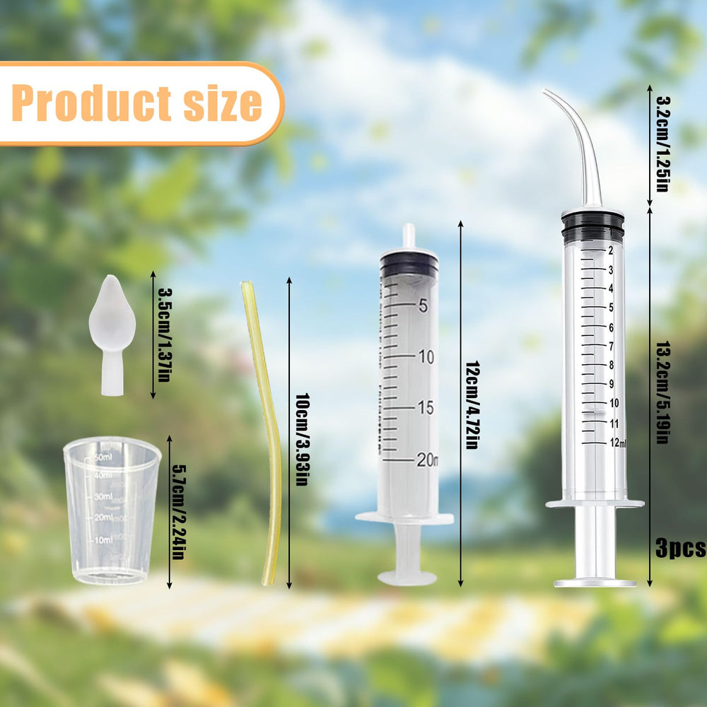 Suxgumoe baby bird feeding syringe 20ml ideal for moderate portions and smooth feeding