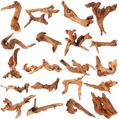 Suzile coral driftwood 20pcs in varied 4-7in shapes for versatile aquarium decorating.