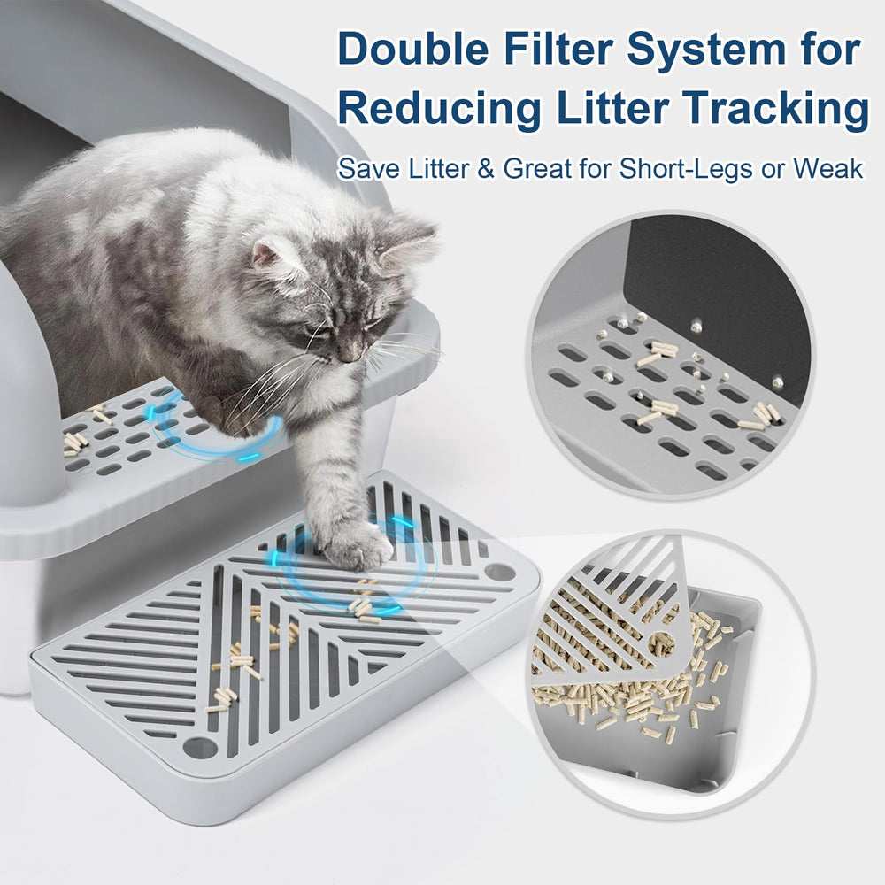 Suzzipaws 2pack XL litter box set ideal for multi-cat households.