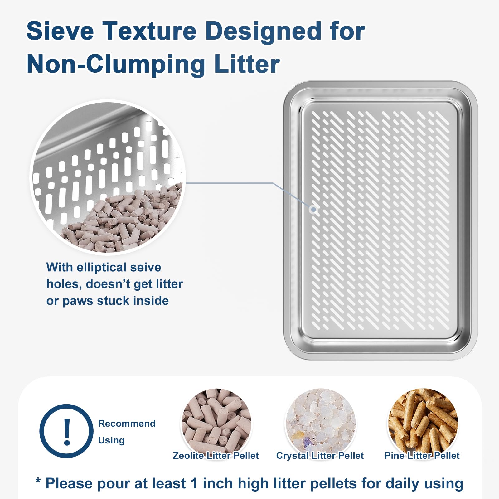 Suzzzipaws 6-inch high-sided enclosure — reduces litter splash and pee outside the pan.