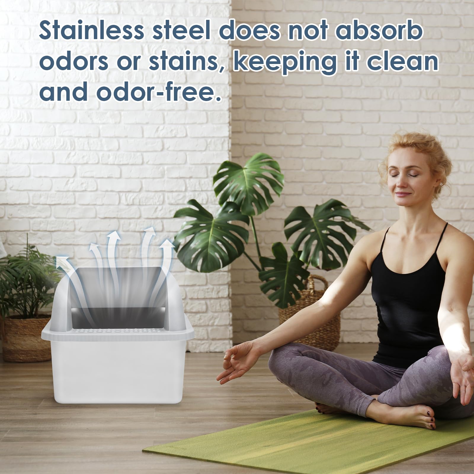 Suzzipaws foot board and filter pedal reduce litter tracking