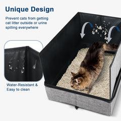 Suzzipaws litter box hard bottom for stable car rides