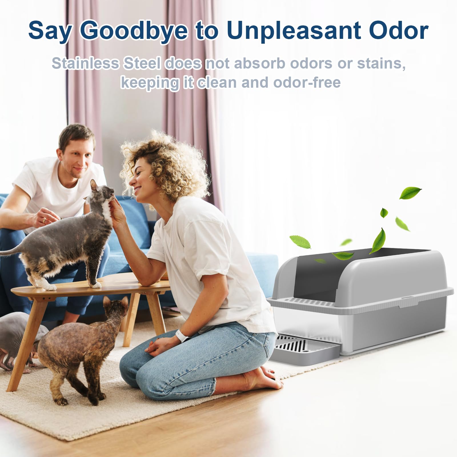 Suzzipaws included litter scoop helps quick, hygienic cleanup.