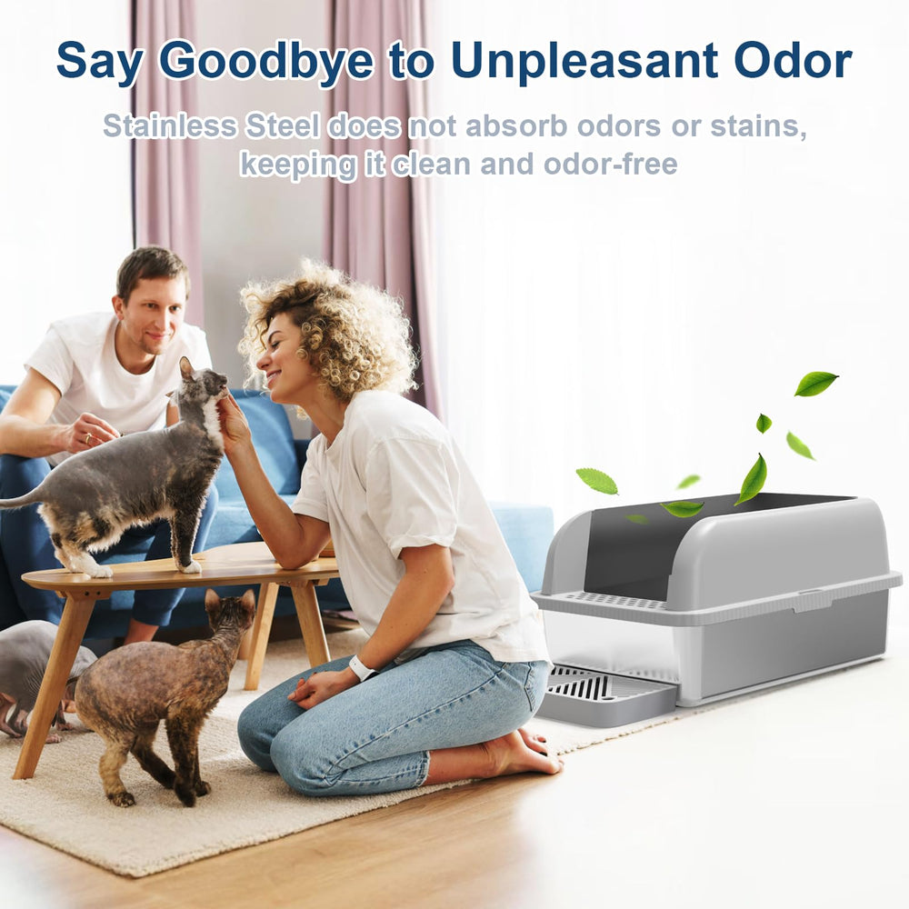 Suzzipaws included litter scoop helps quick, hygienic cleanup.