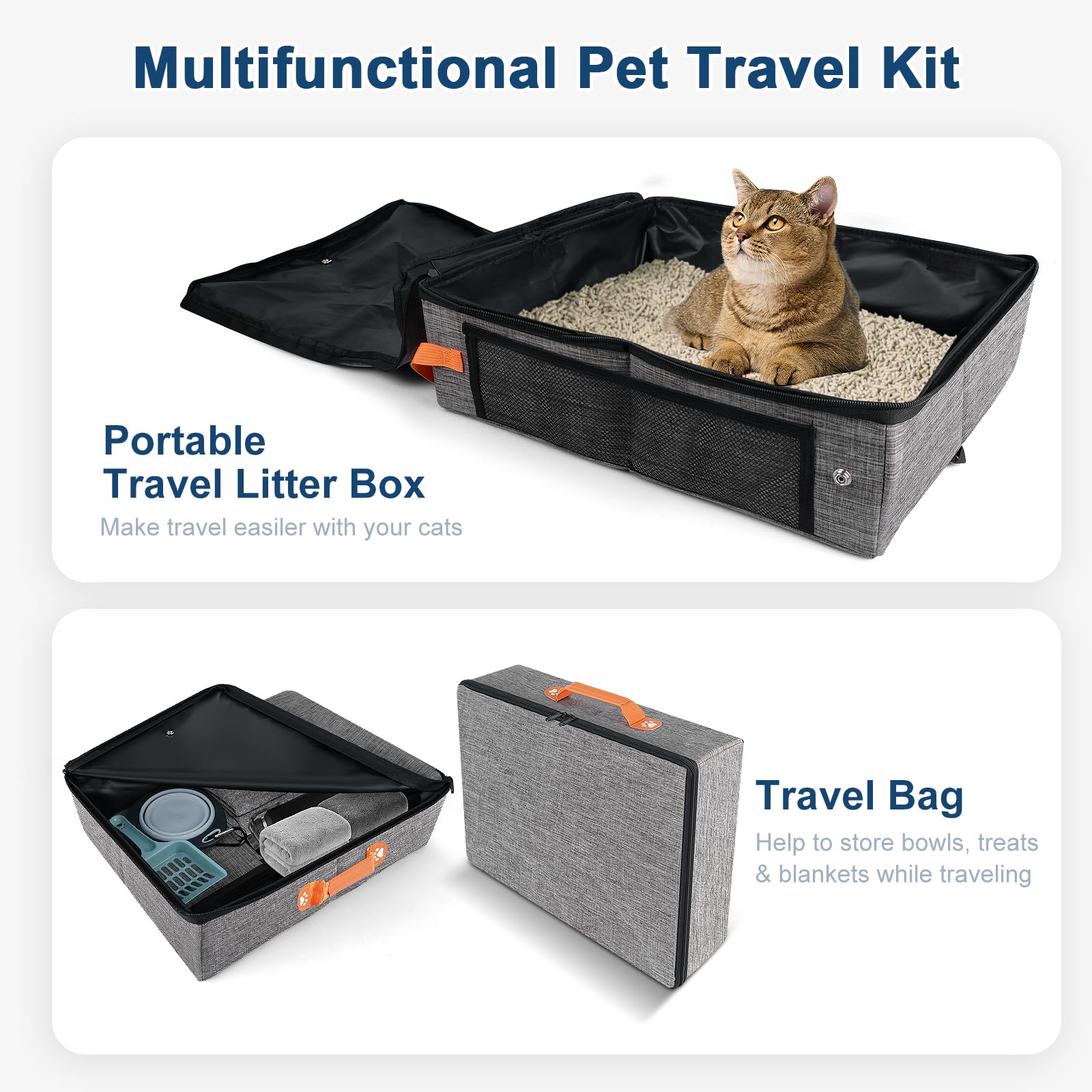 Suzzipaws water-resistant Oxford cloth material on the box