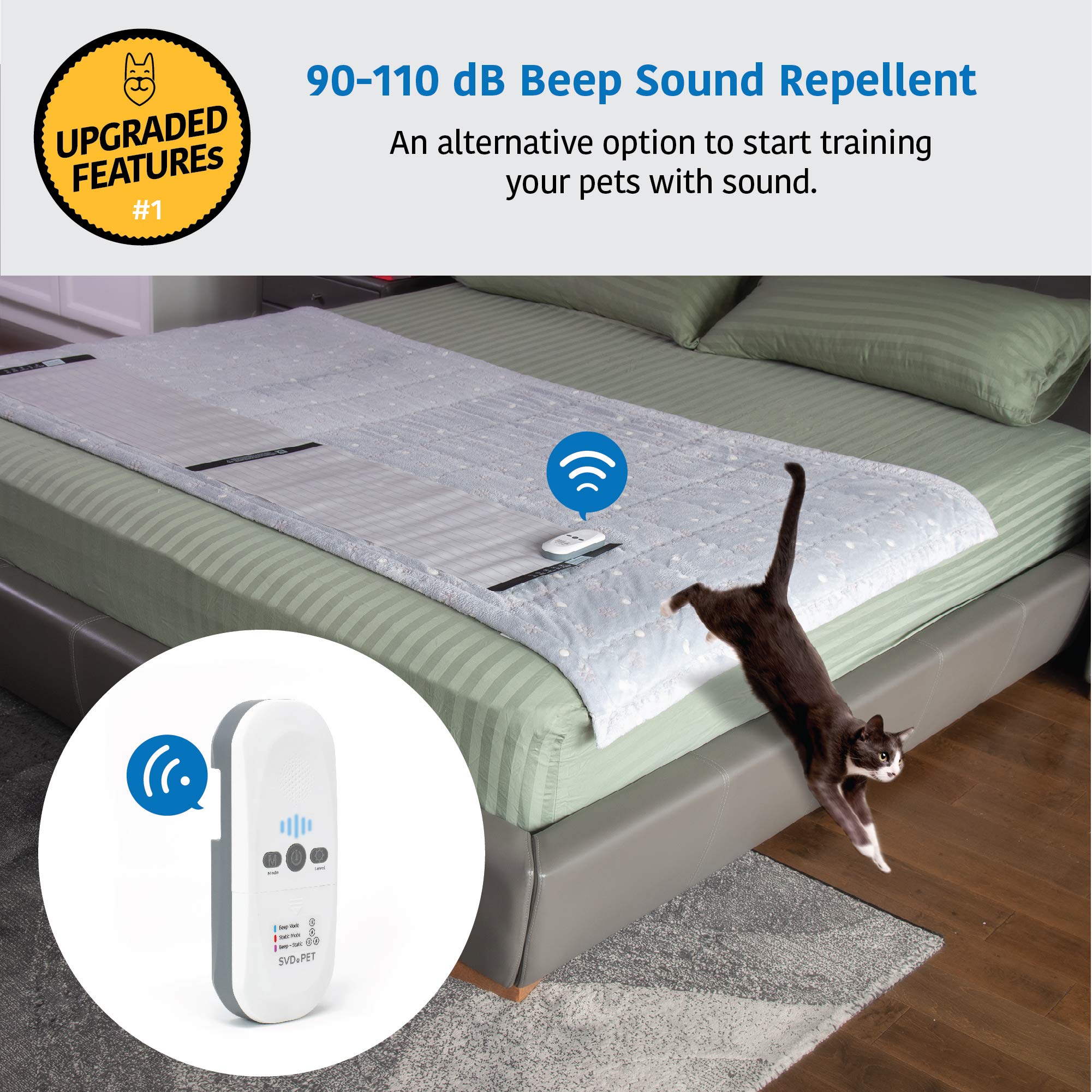 SVD.PET beep mode with five levels enables gentle training.