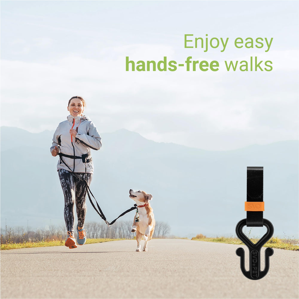 SVD.PET dog poop bag holder Velcro strap secures to leash or backpack