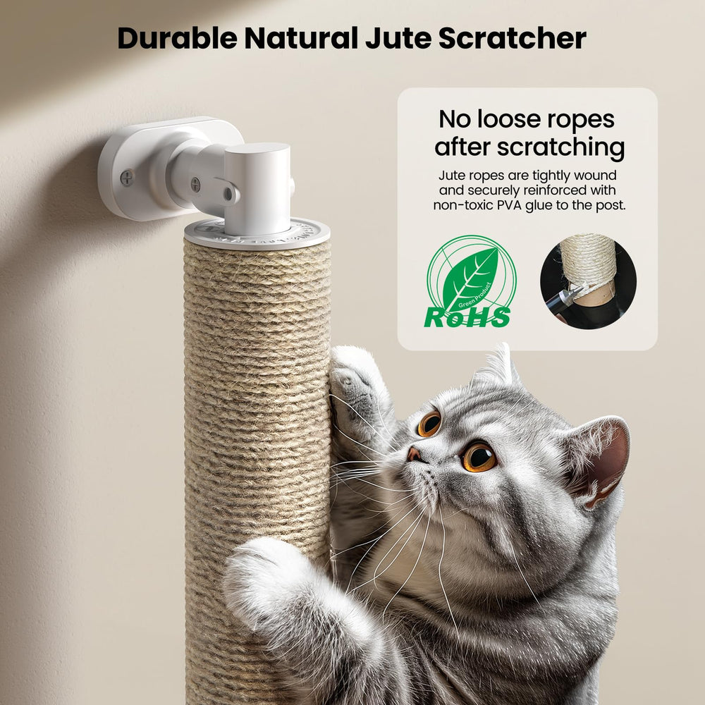 SVD.PET jute post close-up reveals tightly wound rope for lasting scratching.