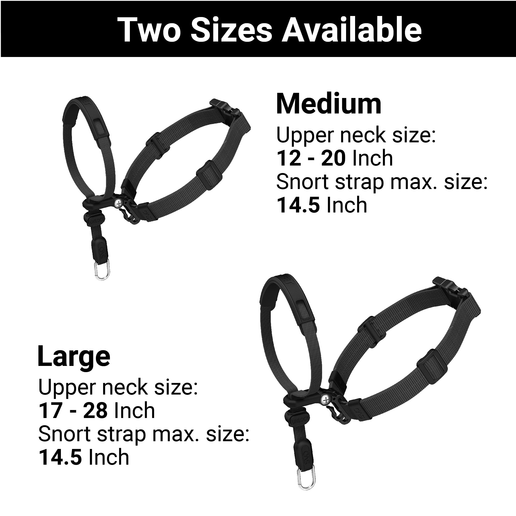 SVD.PET headcollar medium size fit for small to medium dogs.