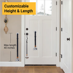 SVD.PET installation base demonstrates peel-and-stick setup on a door frame